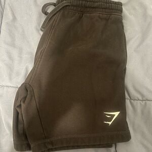 Gymshark Men’s Small Sweat Shorts Black Fleece Athletic Gym Logo Workout